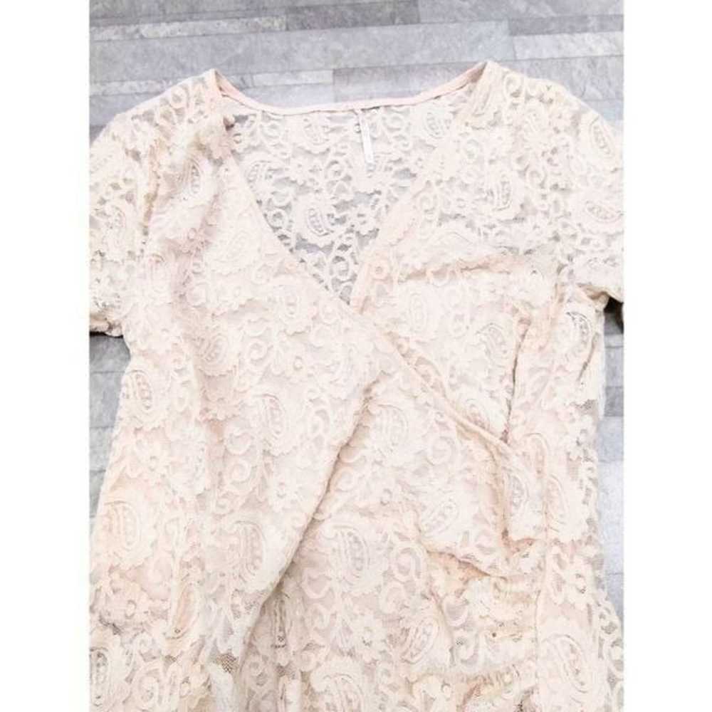 FREE PEOPLE PEARL LACE MINI DRESS PRE-LOVED SIZE … - image 6