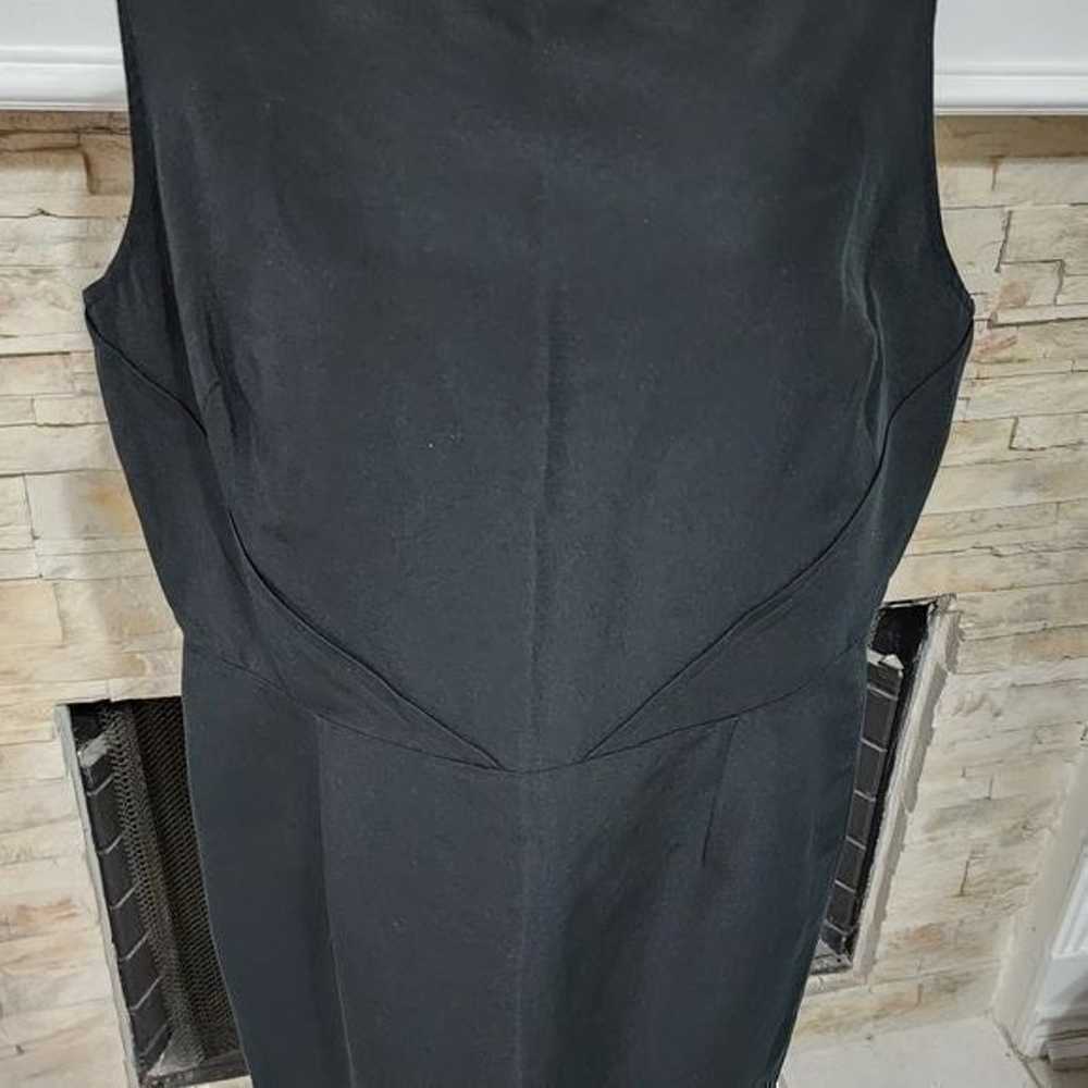 Talbots black waist detail sheath dress plus size… - image 2