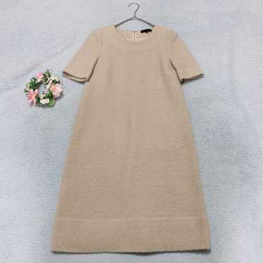 【ICB】Short Sleeve Knit Dress Wool Blend Fluffy - image 1