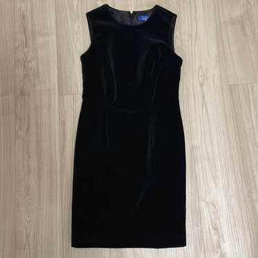 Burberry Blue Label Velvet One-Piece Dress Black … - image 1