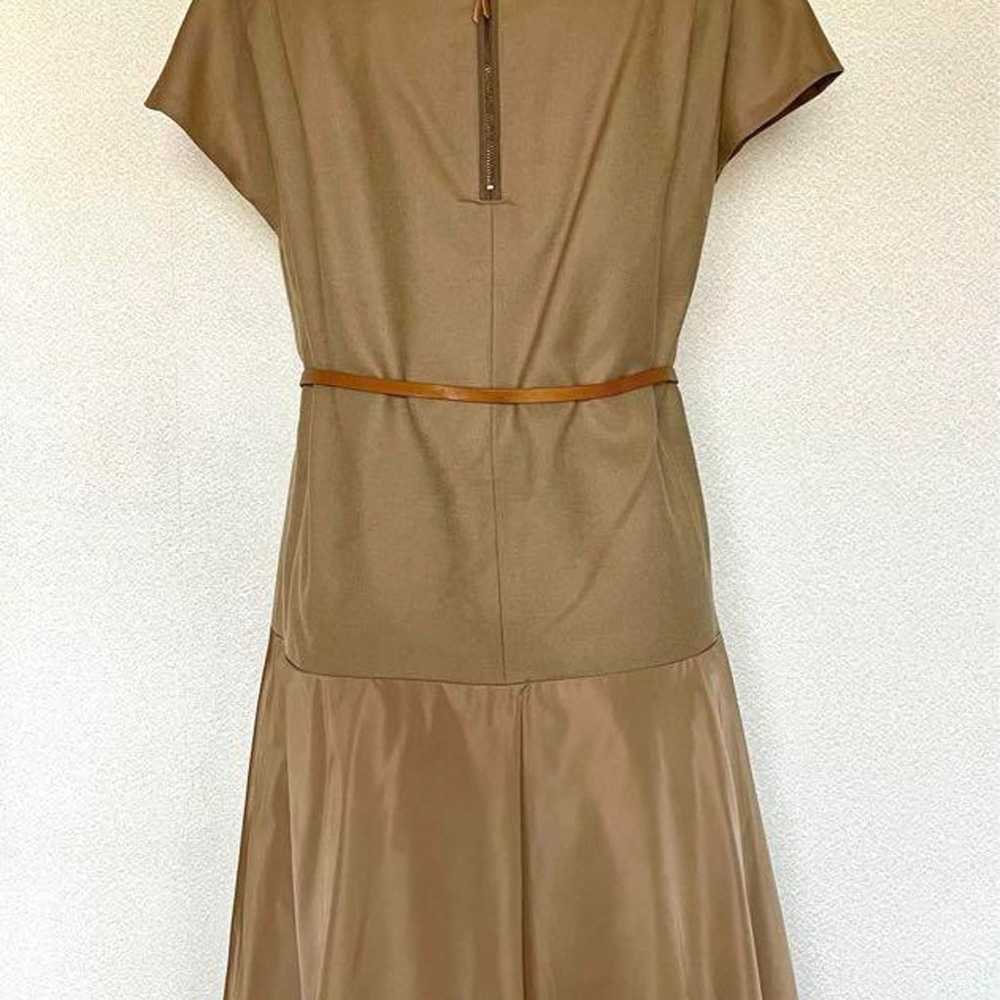 ELLE Galyard Garanter French Sleeve Dress Beige w… - image 3