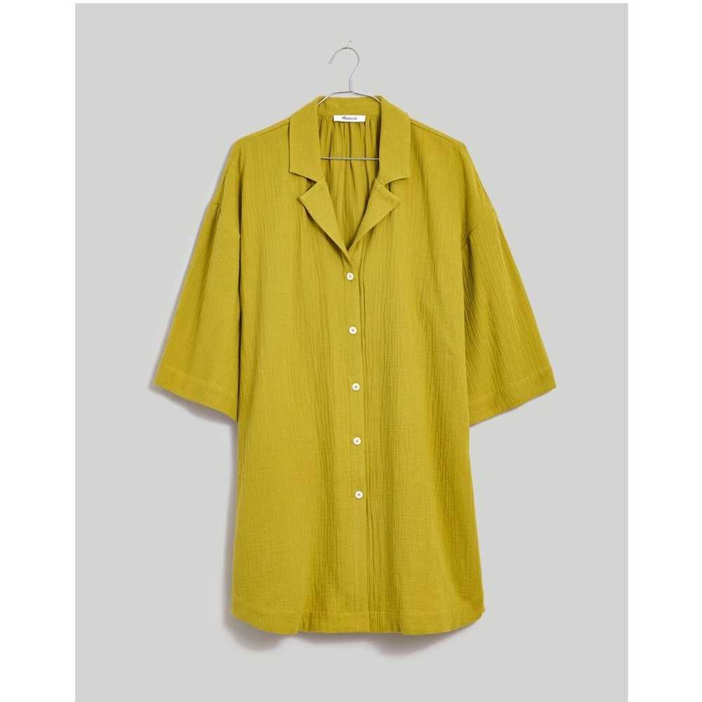 MADEWELL Crinkle Cotton Cover-Up Mini Shirtdress … - image 2