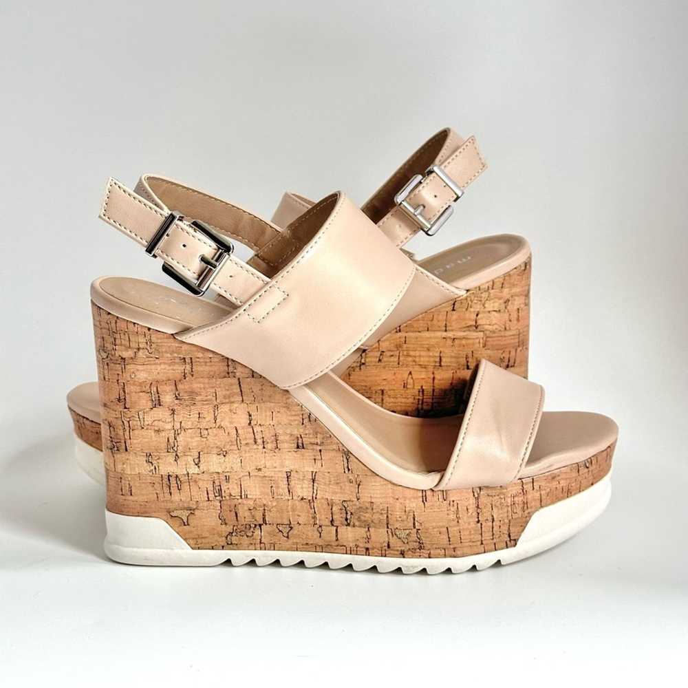 Madden New Madden Girl Juka Tan Strap Cork Wedges - image 1