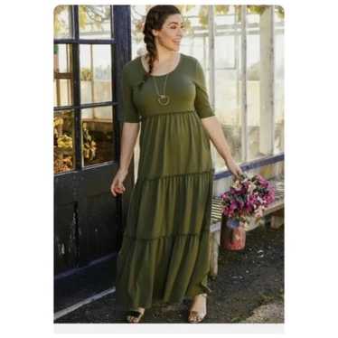 MATILDA JANE OLIVE MAXI DRESS SMALL