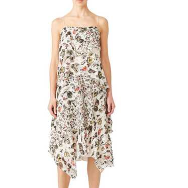 Jason Wu Dress Womens 4 Grey Painterly Cream Flor… - image 1