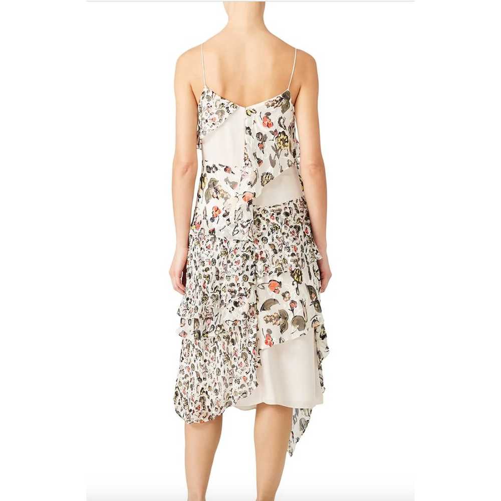 Jason Wu Dress Womens 4 Grey Painterly Cream Flor… - image 4