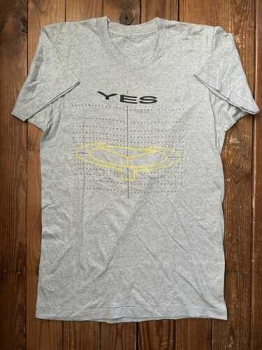 ’84年製!YES“ワールド·ツアー1984”BBシャツ(ラグラン)　グレー×白 84年製!YES“ワールド·ツアー1984”BBシャツ(ラグラン) グレー×白