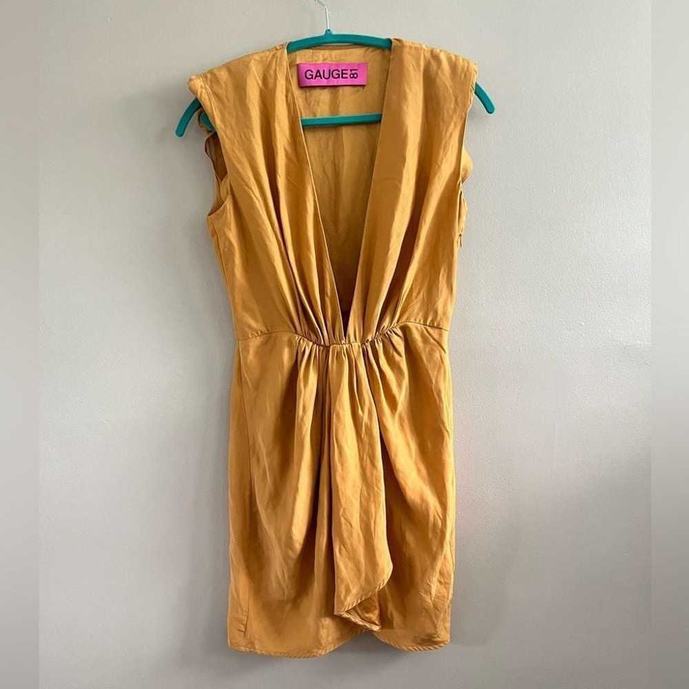 GAUGE81
Nagano Silk Mini Dress Mustard Yellow Siz… - image 6