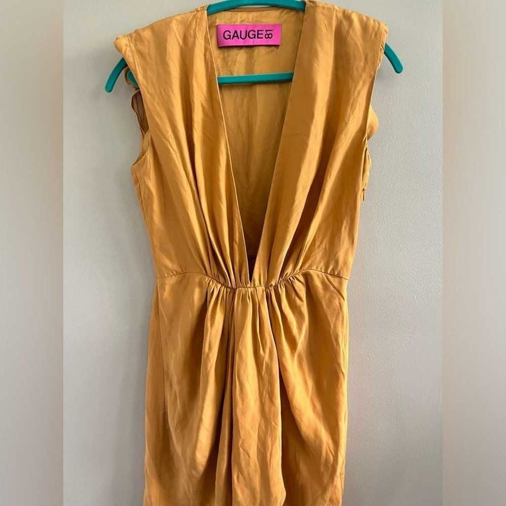 GAUGE81
Nagano Silk Mini Dress Mustard Yellow Siz… - image 8