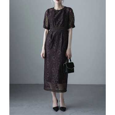 ◎etoll. Cocoon Sleeve Lace Tight Dress