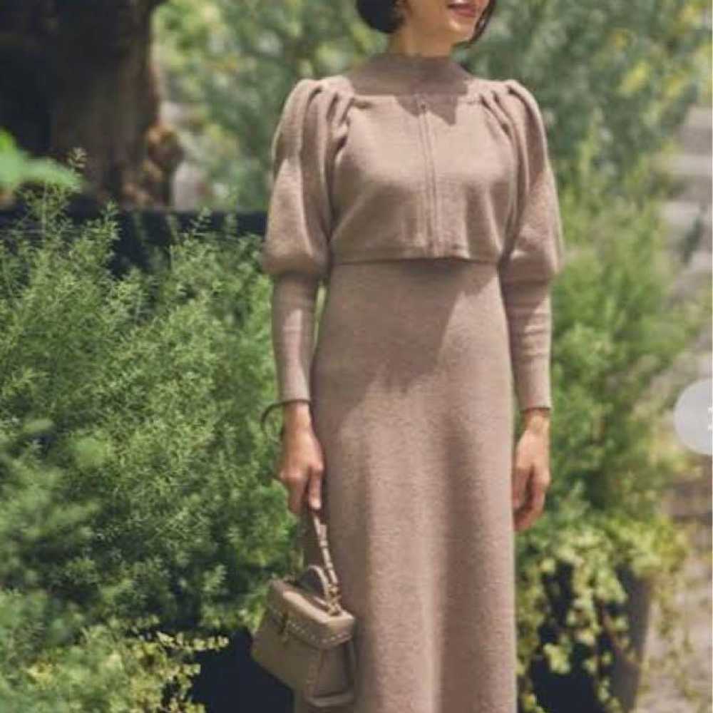 Selford Layered Knit Dress Cashmere Blend Set Up … - image 8