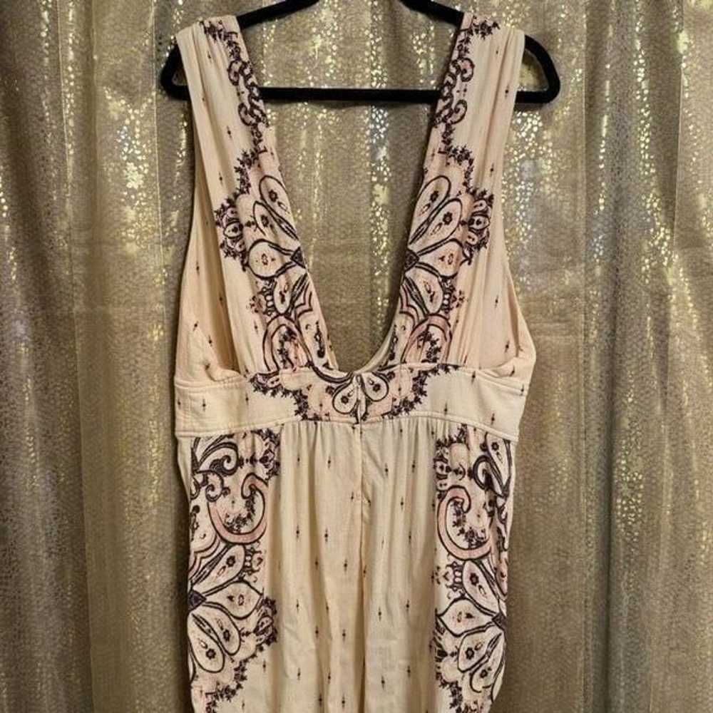 Free People Setting Sun Ivory Pink Purple Paisley… - image 6