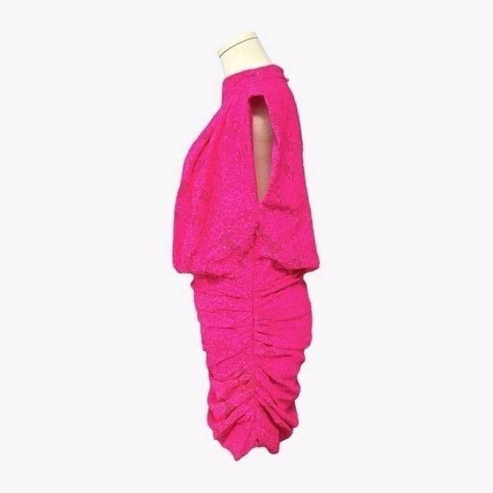 SAYLOR NWOT Sheath Lace mini in Fuchsia Pink Size… - image 3