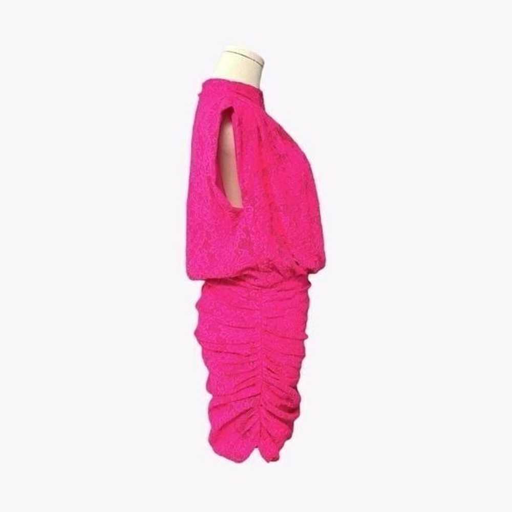 SAYLOR NWOT Sheath Lace mini in Fuchsia Pink Size… - image 5