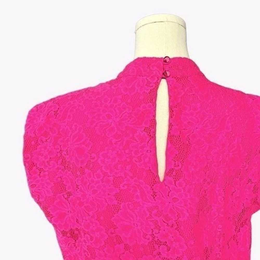 SAYLOR NWOT Sheath Lace mini in Fuchsia Pink Size… - image 7