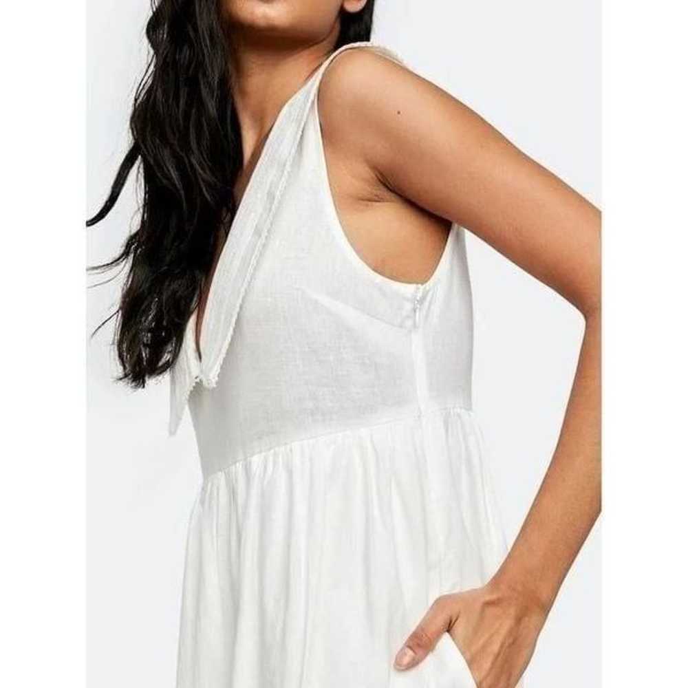 Free People Big Love White Linen Blend Wide Leg J… - image 11