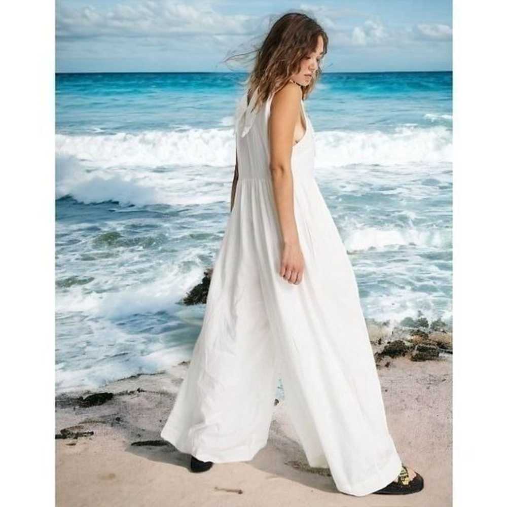 Free People Big Love White Linen Blend Wide Leg J… - image 12