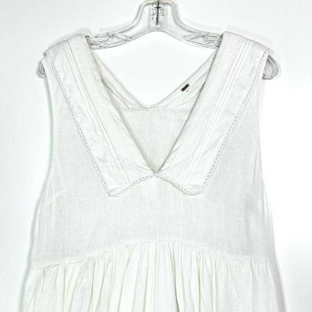 Free People Big Love White Linen Blend Wide Leg J… - image 4