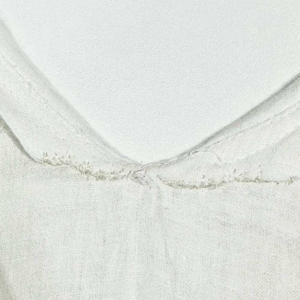 Free People Big Love White Linen Blend Wide Leg J… - image 6