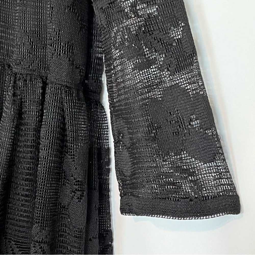 SEE BY CHLOÉ Floral net dress Black lace size 40 … - image 6