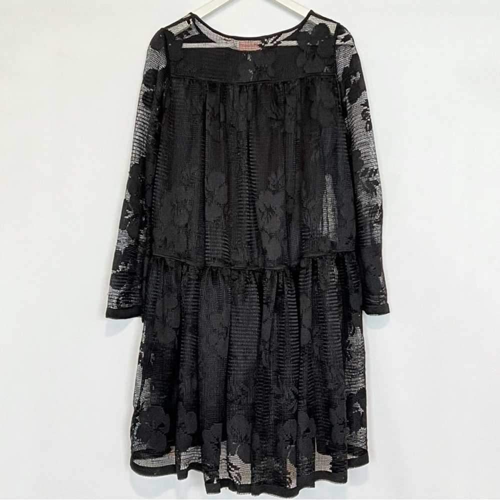 SEE BY CHLOÉ Floral net dress Black lace size 40 … - image 8