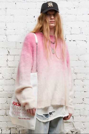 R13 Japanese brushed cashmere dip dyed sweater. Me