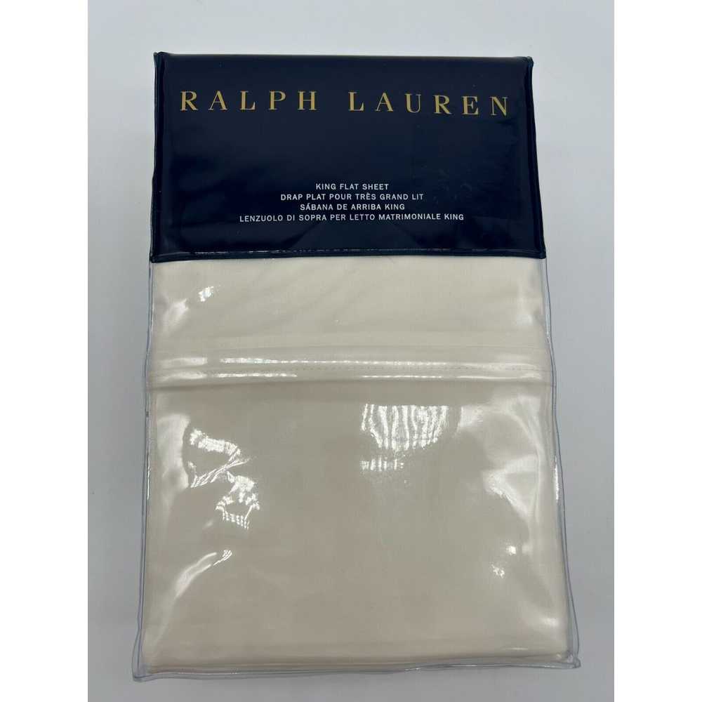 Ralph Lauren Ralph Lauren Solid Percale King Flat… - image 3