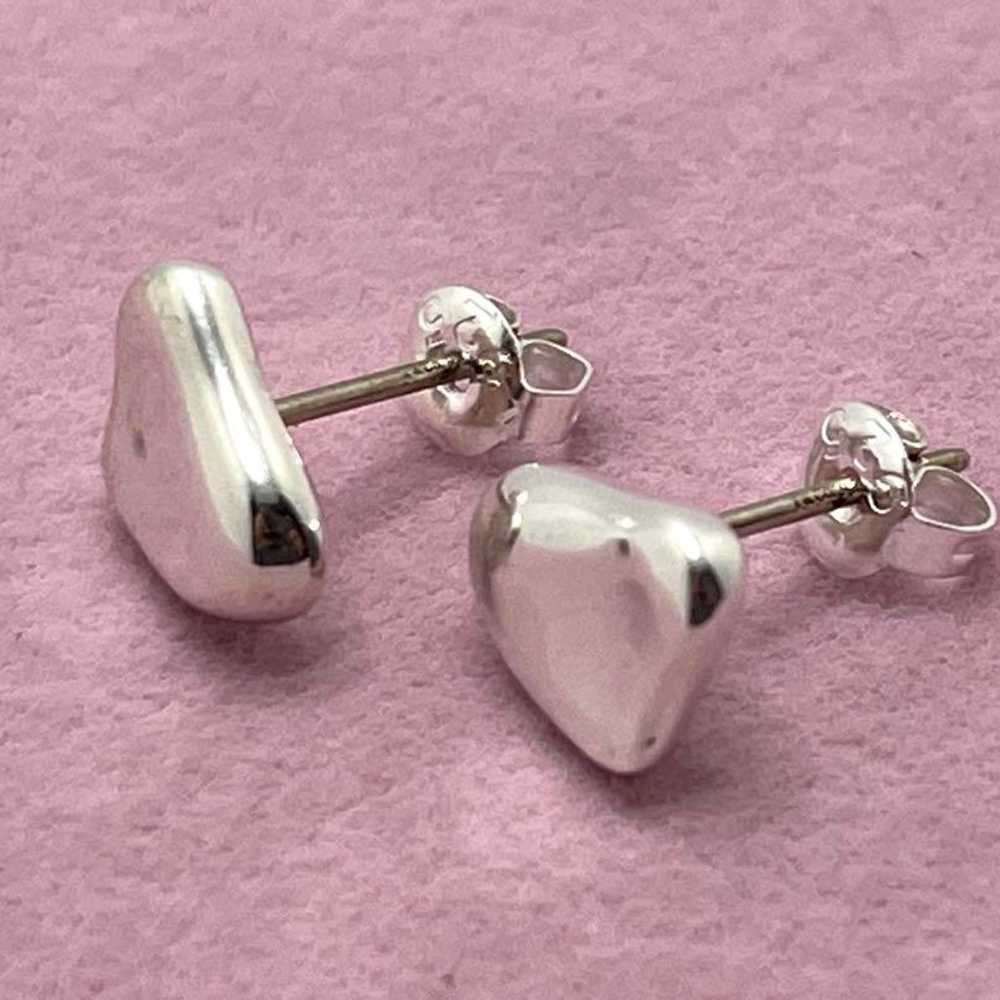 h207 TIFFANY&CO. Tiffany Full Heart Earrings 925 - image 6