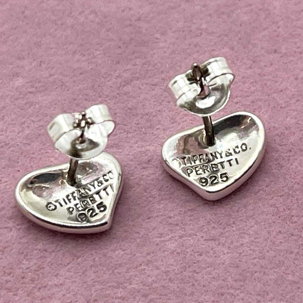 h207 TIFFANY&CO. Tiffany Full Heart Earrings 925 - image 7