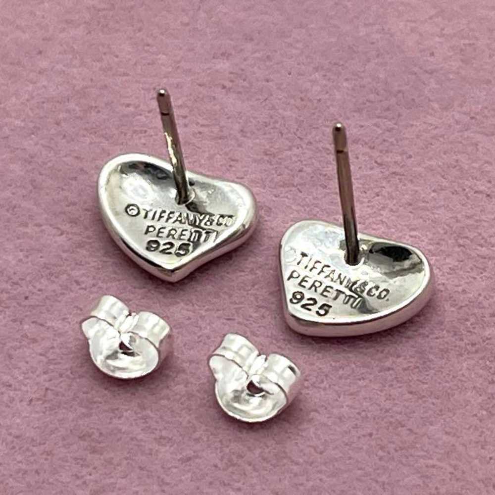 h207 TIFFANY&CO. Tiffany Full Heart Earrings 925 - image 8