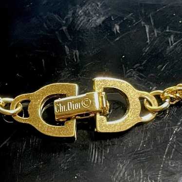 Dior Bracelet Gold Tone Braided 7”