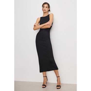 GOOD AMERICAN RIBBED MIDI DRESS