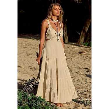 New Free People Auralie Maxi Dress Boho Long Cutou