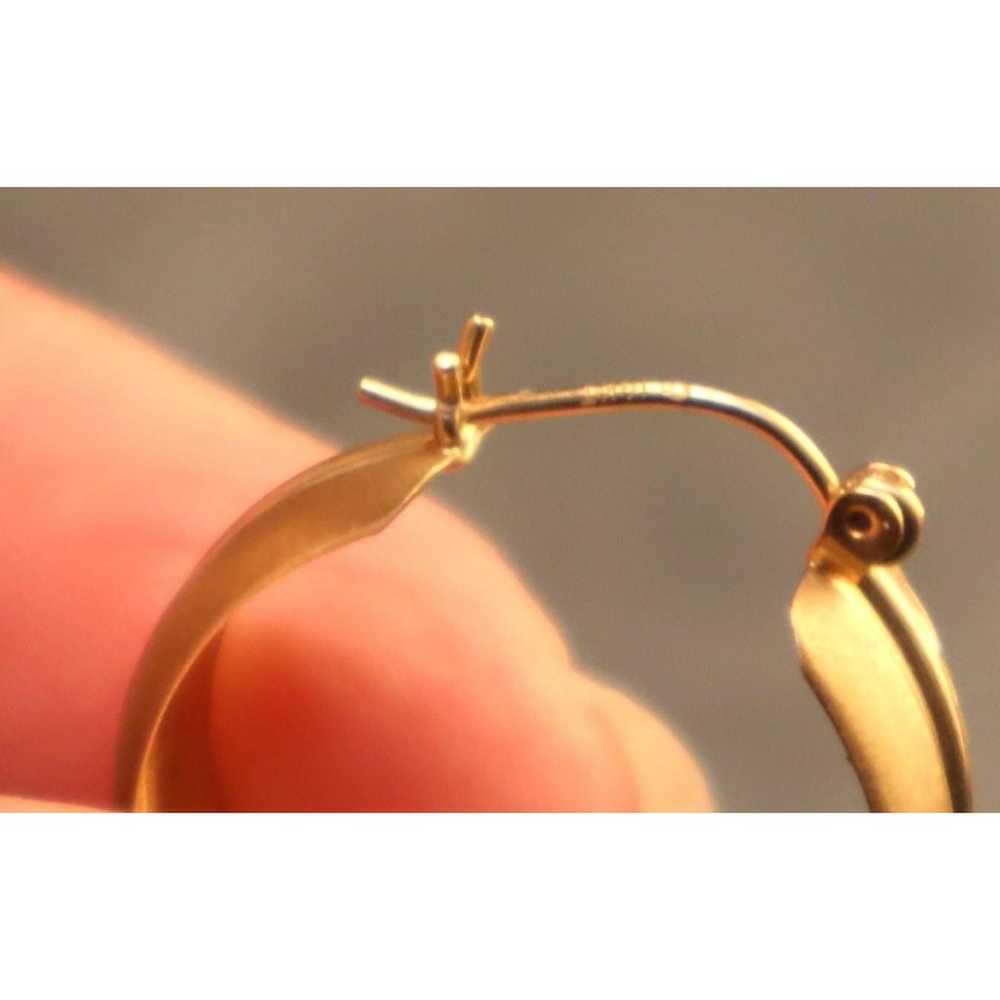 14K Solid Gold Hoop Earrings Marked Co - image 5