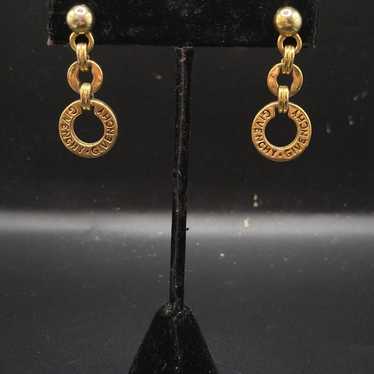 Vintage Givenchy Goldtone hoop dangle earrings