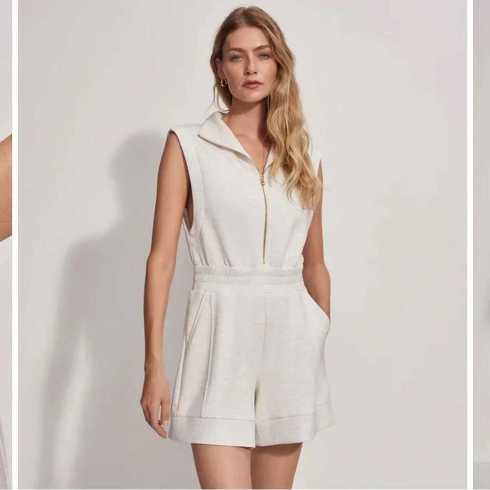 Varley linvale play suit in ivory marl - image 3