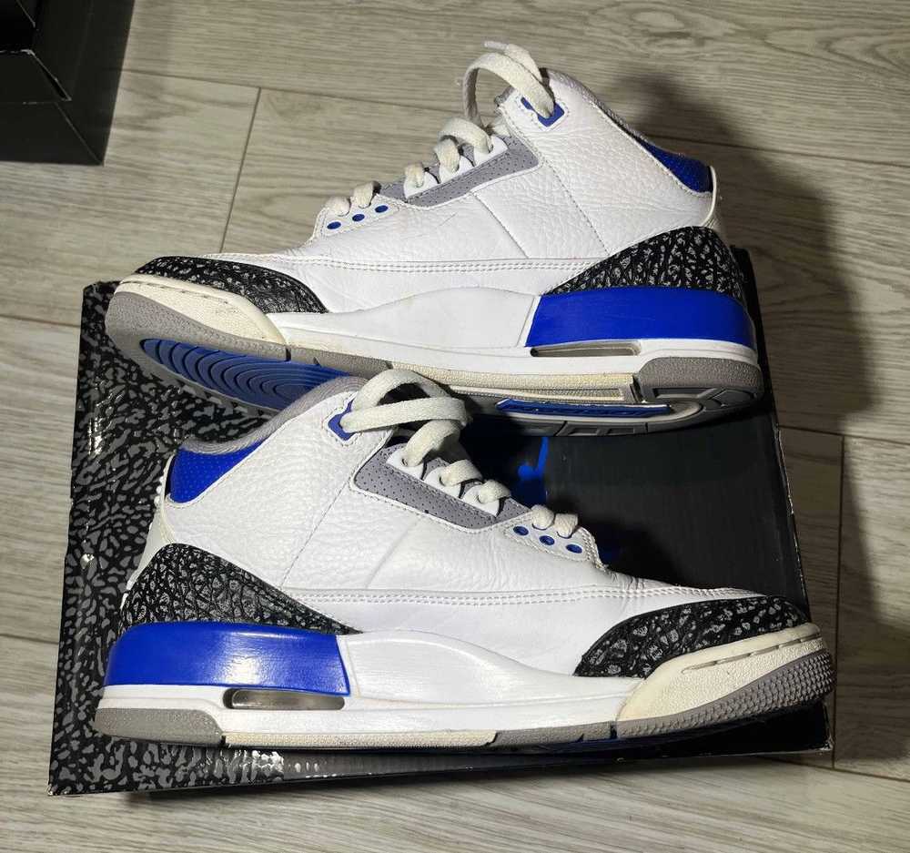 Jordan Brand × Nike jordan 3 racer blue size 7.5 - image 2