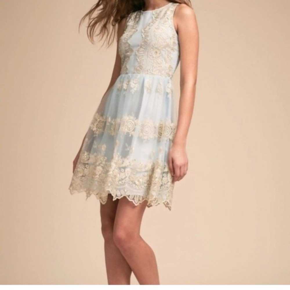 BHLDN Scalloped Lace Lae Dress Women’s Size 10 - image 1