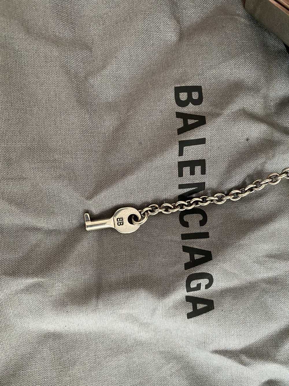 Balenciaga Balenciaga Crocodile Embossed Lock Belt - image 3