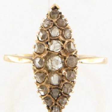 Polki Diamonds 10K Gold Ring -Size 5.5