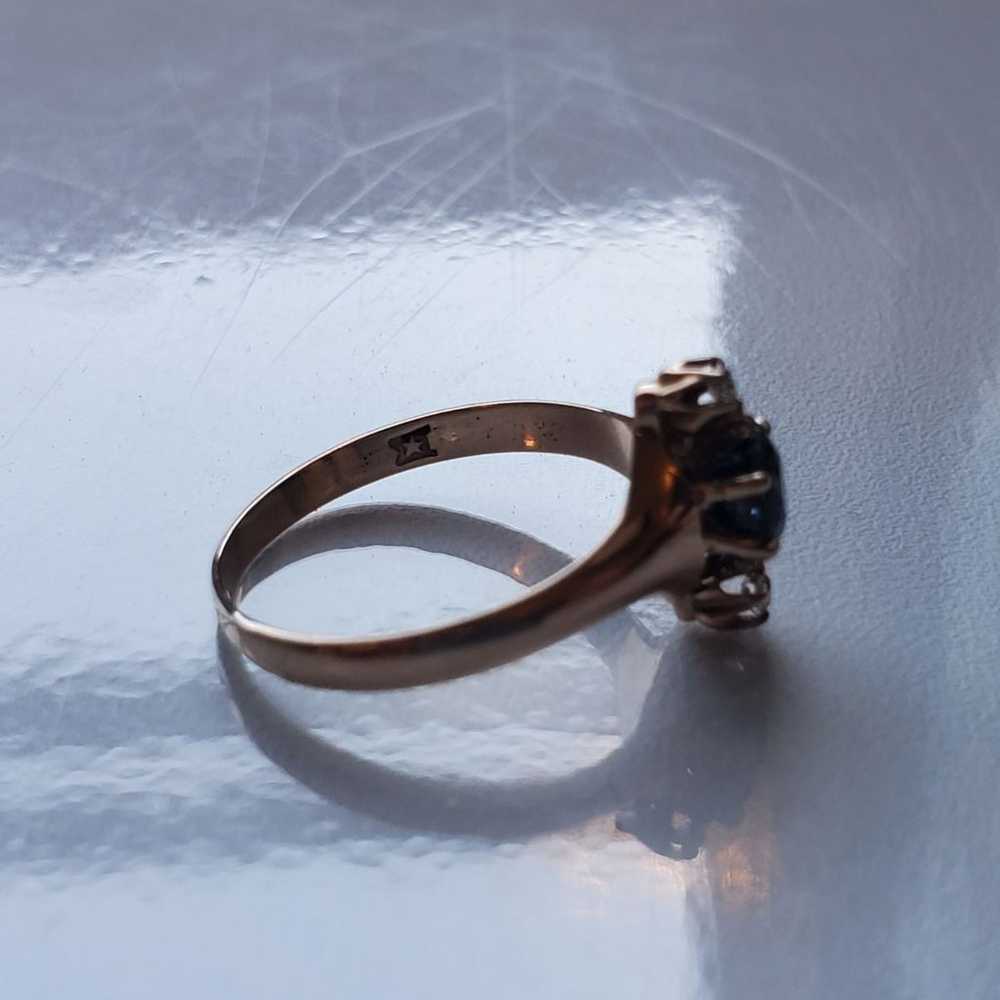 Antique 14K Sapphire Ring - image 12