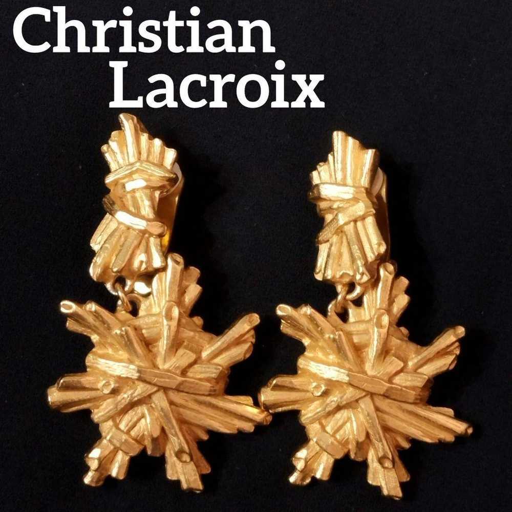 Excellent condition Christian Lacroix earrings vi… - image 1