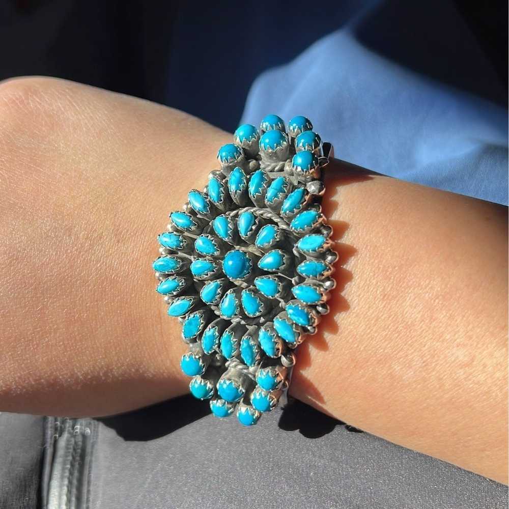 zuni turquoise bracelet - image 2