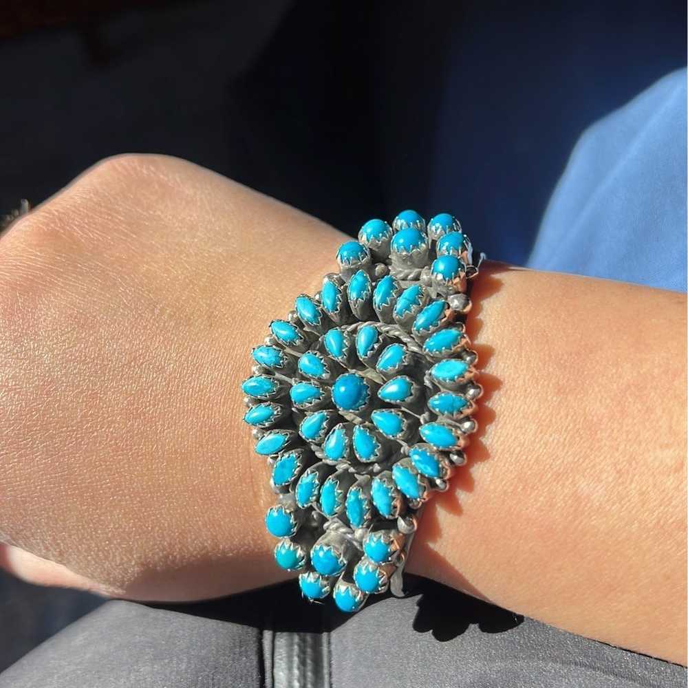 zuni turquoise bracelet - image 3