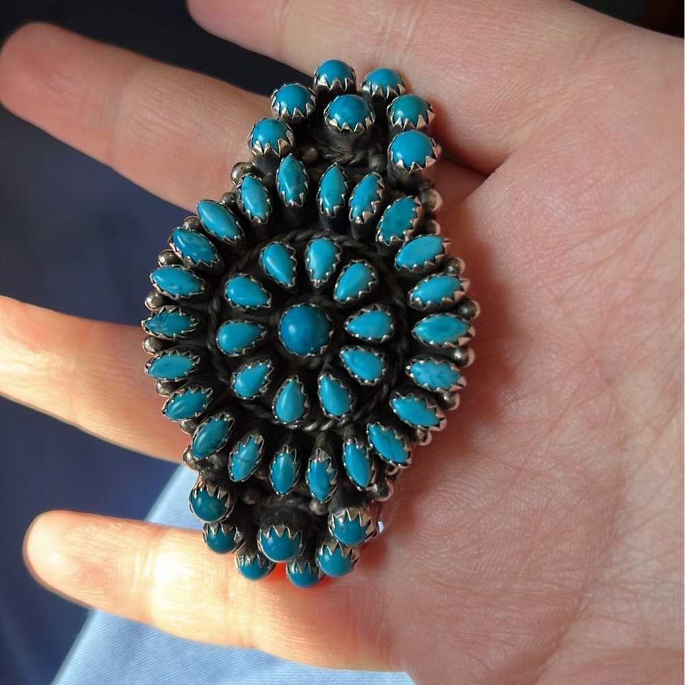 zuni turquoise bracelet - image 6