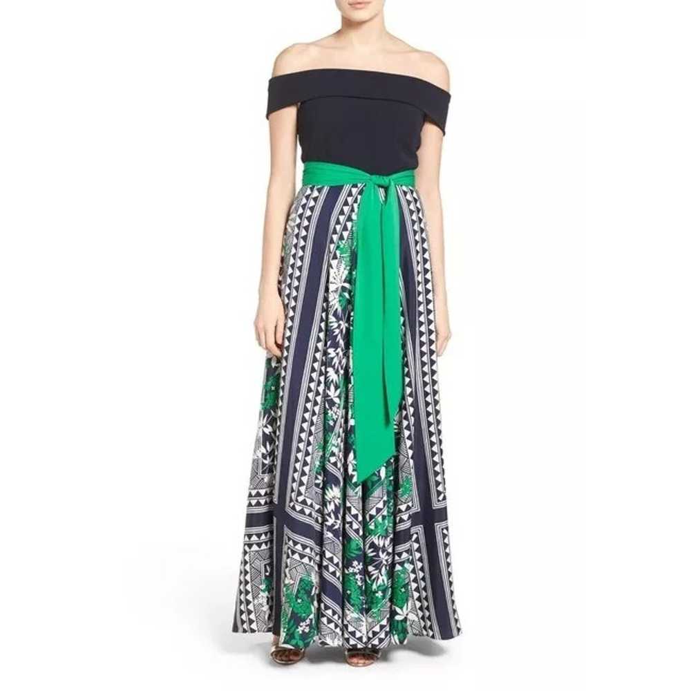 Eliza J Off the Shoulder Gown (size 6P) - image 1