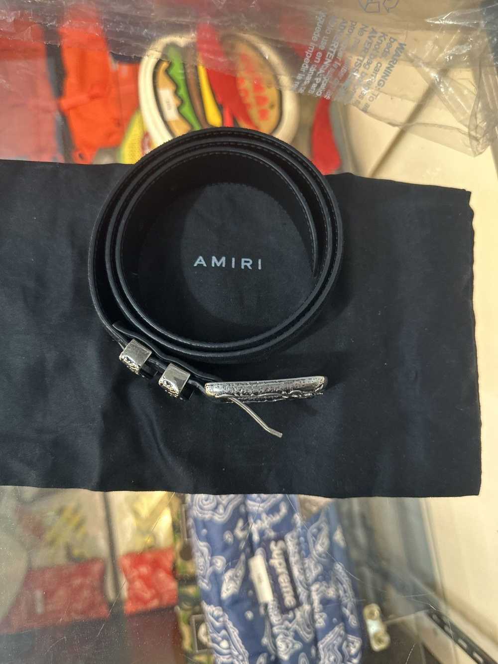 Amiri AMIRI Black Leather Belt - image 2