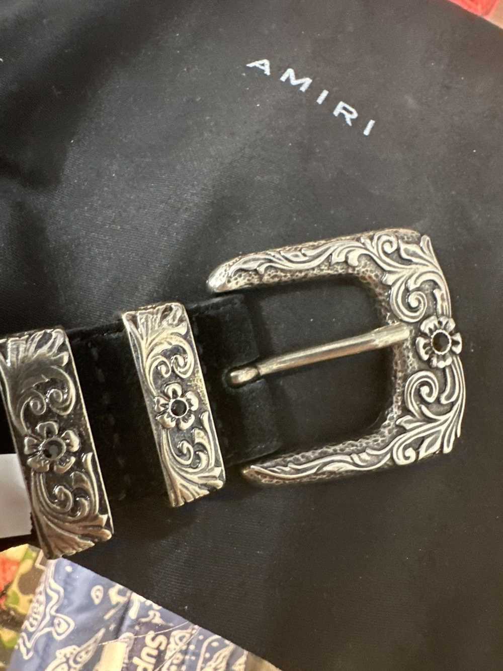 Amiri AMIRI Black Leather Belt - image 3