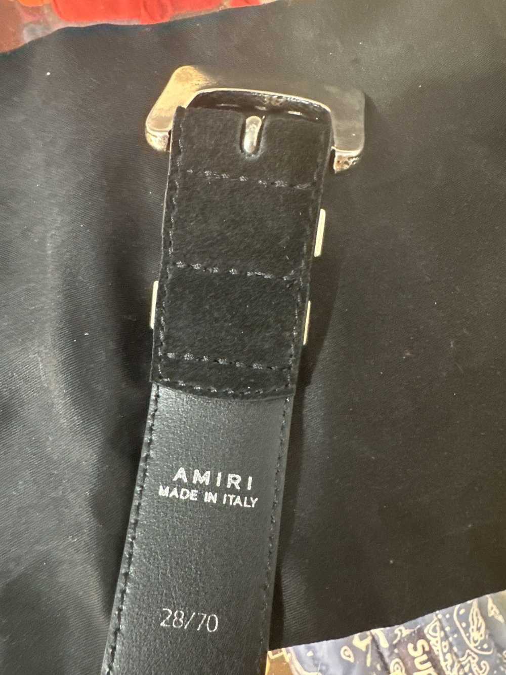 Amiri AMIRI Black Leather Belt - image 4