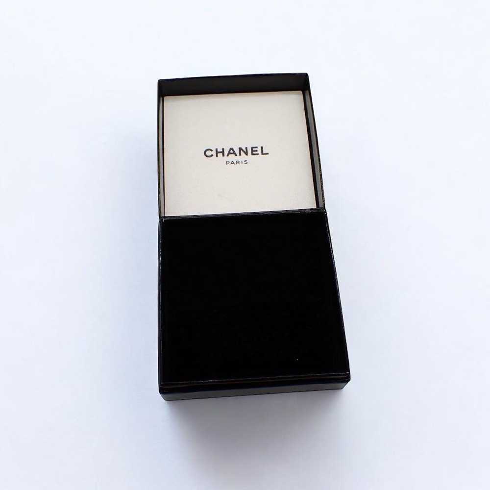 Chanel Earrings Matelassé Ribbon Swing Drop Gold … - image 10